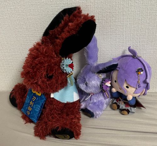 おめかし
（んまちゃんのは取れやすいから別の子につけようかと思ってるけど…）