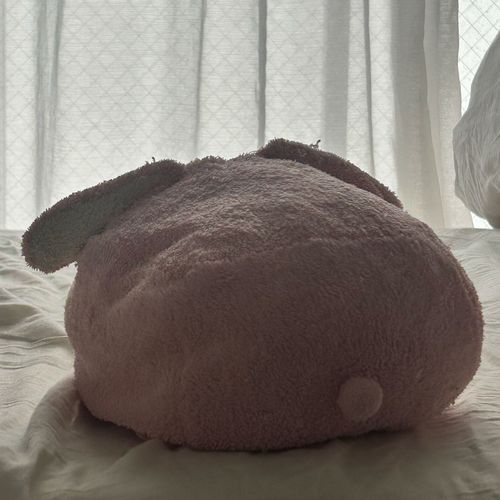 うーちゃんのお耳から毛玉がパワッと生えててかわいい