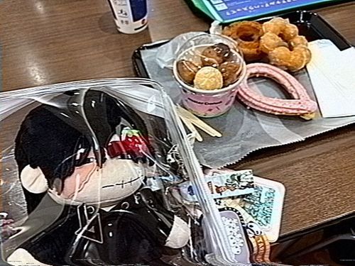 お昼のドーナツ！
最近ミスドにハマってる│ε:)⁾⁾