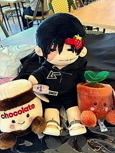 新しく増えたおなかま🍫🌱 
一目惚れしておむかえしちゃった(◝‿◜)

🌸 ＜ チョコと苗が来ました。謎の組み合わせ、僕も謎なので謎トリオの完成です。
