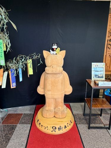 木製のらくろ先輩と♪
