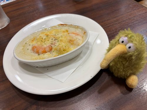 美術館の後はちょっとお茶して…って、何でお茶なのにグラタン食べてるういん？🤣
熱さに負けない！