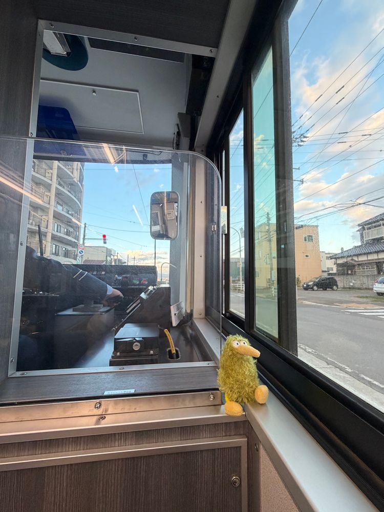 帰りは路面電車で楽々ういん
ゴトゴト楽しいね♪🚃