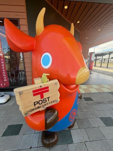 木古内のきゃらキーコとも写真を撮ってまた電車で戻ります。
天気が良くて気持ち良い電車旅だったういん🚃