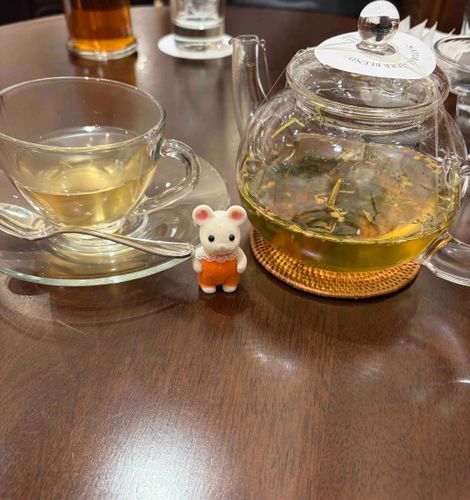 葉っぱが浮いてるでちゅ…