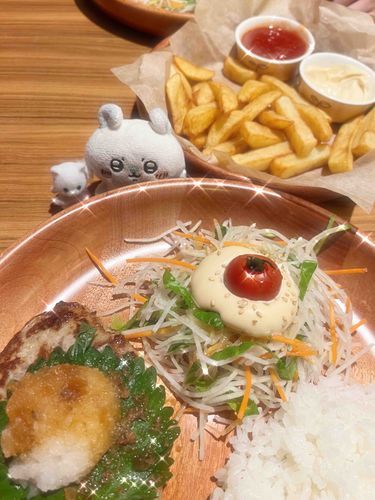 久しぶりにハンバーグ食べた♡♡