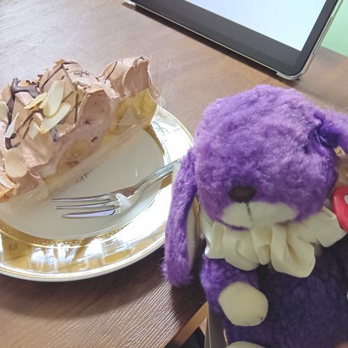 おともだちからケーキをもらったよ
チョコバナナタルト！