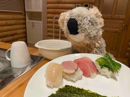 お寿司を🍣握ったよ
いっちょあがり〜