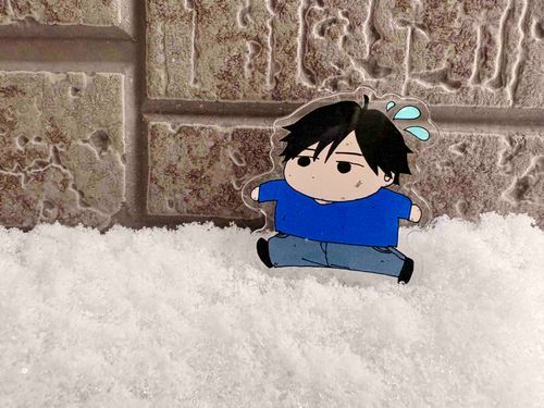 雪かき応援してくれてるりゅうじろ