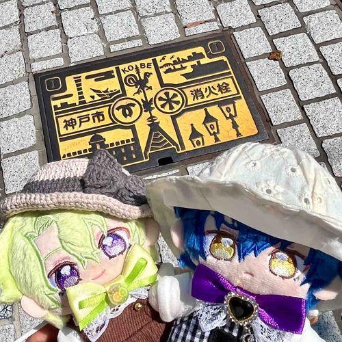 神戸の消火栓のフタがとっても可愛かった♡