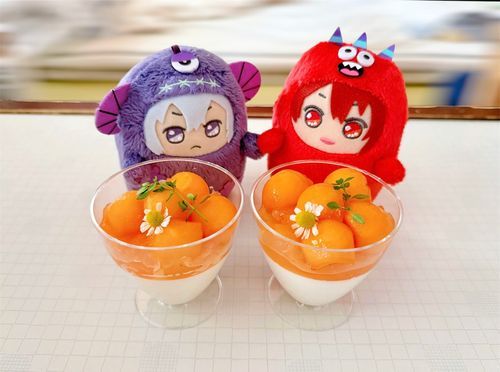モンりく｢メロンだ!!ワルそうさんはメロン好きですか？｣
ワルそう｢ｿ〜☺️🥄｣