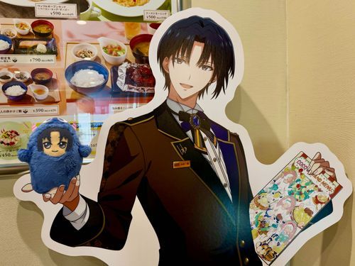モンいお｢ココスで接客中の私と記念撮影をしました。素敵なコラボでしたね｣