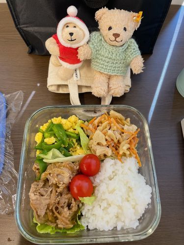 れんこんとショートパスタのマヨサラダがおいしかったよ😋夏でもマヨ❣️