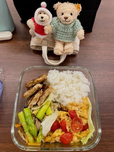 トマトと卵の炒めをミニトマトでやってみたんだ🍅🥚