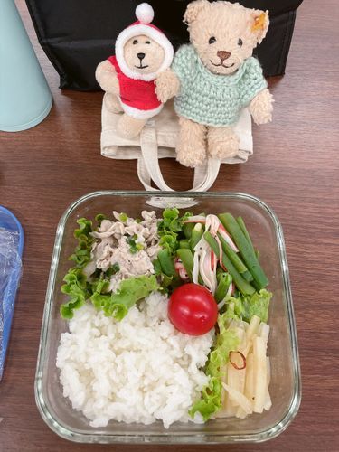 緑が多いお弁当だよー💚