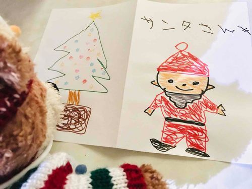 サンタさんに おてがみかいたよ
ぼくのところにもきてくれるかなぁ？
　
#こてつ 
　