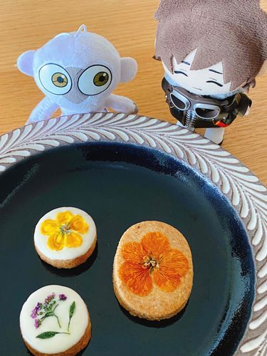 おはなをとじこめたクッキーっすね