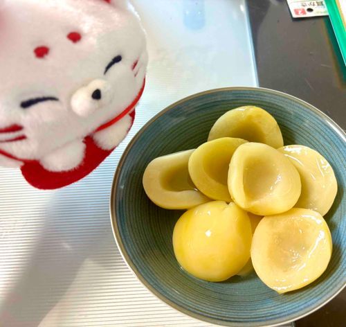 桃の砂糖漬けじゃあ〜〜贅沢なフルーツ…