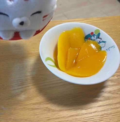 今度はマンゴーなのじゃ🥭
羨ましいじゃろ！おぬしらにも食わせてやらなくもないぞ✨