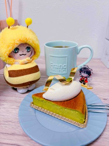 クリスマスにケーキをたべるひまがなかったマスターはいまからたべるそうだよ。
ピスタチオバスクチーズケーキだよ。
メリクリ🎄