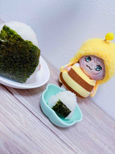 ぼくサイズのちっちゃなおにぎりをつくってもらったよ🍙
マスターのおにぎりでかすぎない？
ぼくくらいある