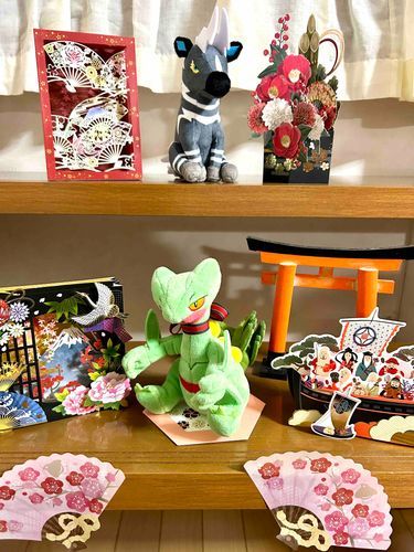 今年は午年だ！って言って、マスターがゼブライカを連れてきた🌿