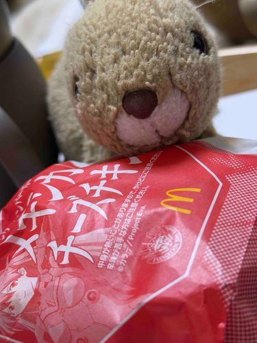 じーーっ🍔