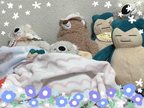 昼は暑いけど夜になったらカビゴンが布団かけてくれる🐻‍❄️ありがとー💤