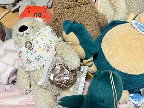 クッキー隠し持ってたけどチビカビ達に気づかれて狙われているっぽい🐻‍❄️🍪