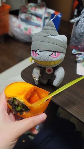 柿を…キウイみたいにして食べるの…？
でも、ナイスアイデアかも 食べやすい！