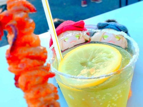 ソルティドッグと鶏皮串も美味かった！にゃ！のんあるだぜ
