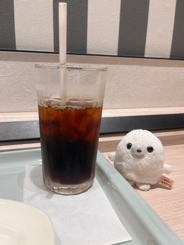 飼い主、水分補給中！！