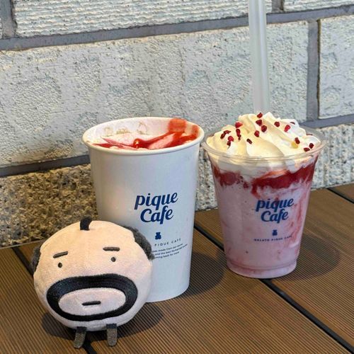 桜味のドリンク。
おやじっちにも春が来た。