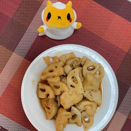 レンコンと鶏肉が美味しいの〜