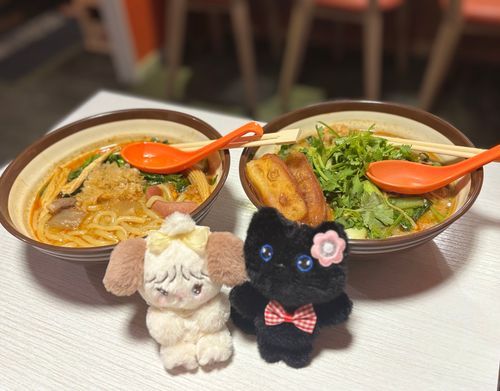 麻辣ぬこでし。
本日も麻辣湯を食べたゾ❕
ぱくちーわしわし💕🐈‍⬛🎶
