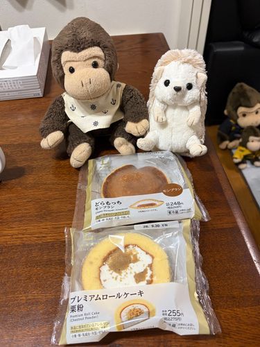 LAWSON秋のスイーツだよ🍁
右下にいるのも、サントリーサンゴリアスの子たちだよ🦍💕