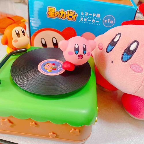 カービィのレコード風スピーカーぽよ。カービィの音楽を聴いて冒険のことを思い出すぽよ🌟