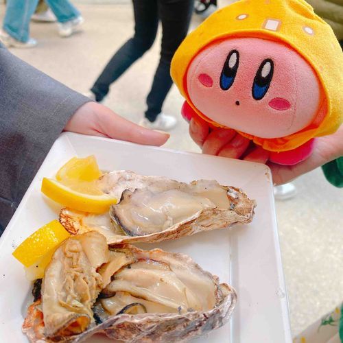 みんなもちだよ〜牡蠣を食べてきました🫶🍊