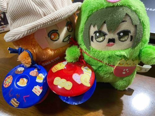 🐣ﾔ~!(みて～！)
🐹ﾐ!!!!(デコった！！！！)