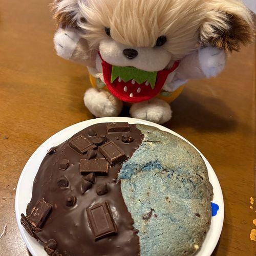 チョコミント🍫‪🌱‬ クッキーの中にもチョコがはいってた😯❣️