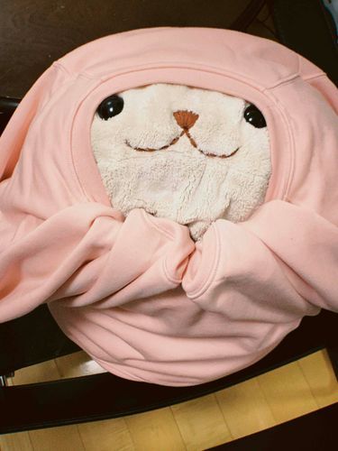 ゆうちゃんがスノボに行って留守なので
部屋着を拝借…あったかいねー😆