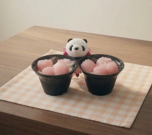 さくらもちのパフェをたべたよ🌸