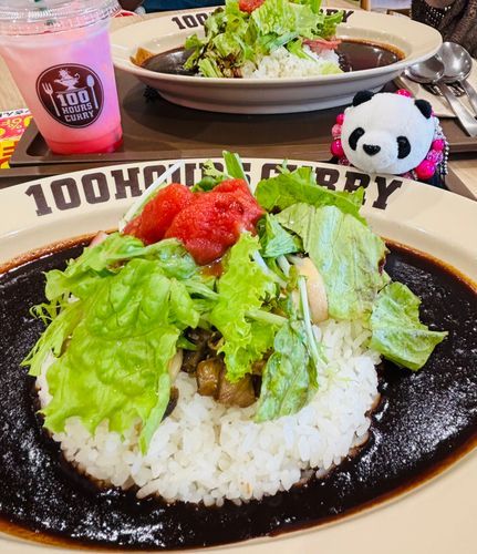 やさいと シーフードがたくさんでおいしかったよ🍛