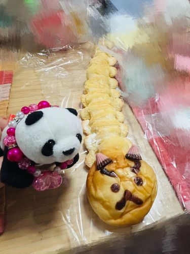 きょうのおやつ！かわいいパン☺️