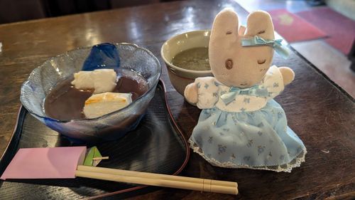 純喫茶で冷やしぜんざい

(マロンクリーム)