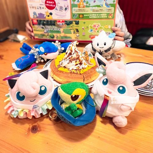 「イベントのアフター写真だよ！お友達のツタージャさん初めまして！」「コメダさん楽しかったプリ〜」