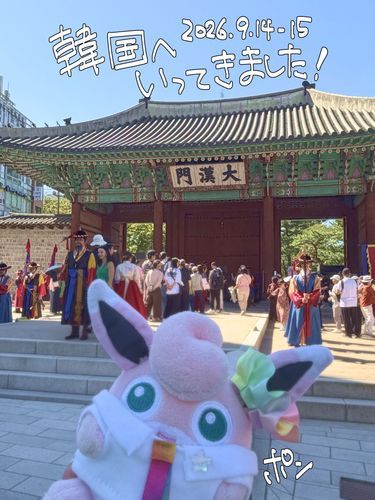「韓国に行ってきたよ!美味しいものいっぱい食べた〜!」
ポケモンのキャンペーン何かやってると思って期待してたのに、ちょうど催事があんまりない期間に行ってしまった😭