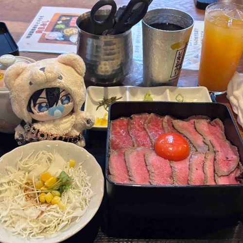 肉まぶしを食べたぞ。