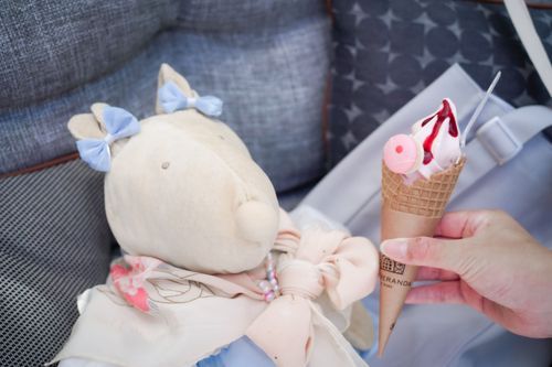 ねずたん、もう少しでぬいぐるみ病院への入院が決まっているの߹𖥦߹さみしいけどはやく元気になって欲しい(՞･֊･՞)🌷´-