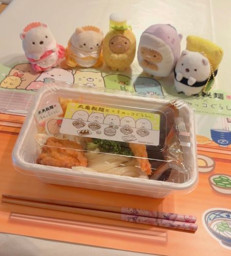 ちょっと前にたべたすみっココラボのうどんだよᵋ ･֊･ ᵌ
